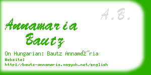 annamaria bautz business card